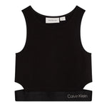 Calvin Klein Top Giromanica Tinta Unita per Bambina IG0IG02869XX NERO CALVIN KLEIN 