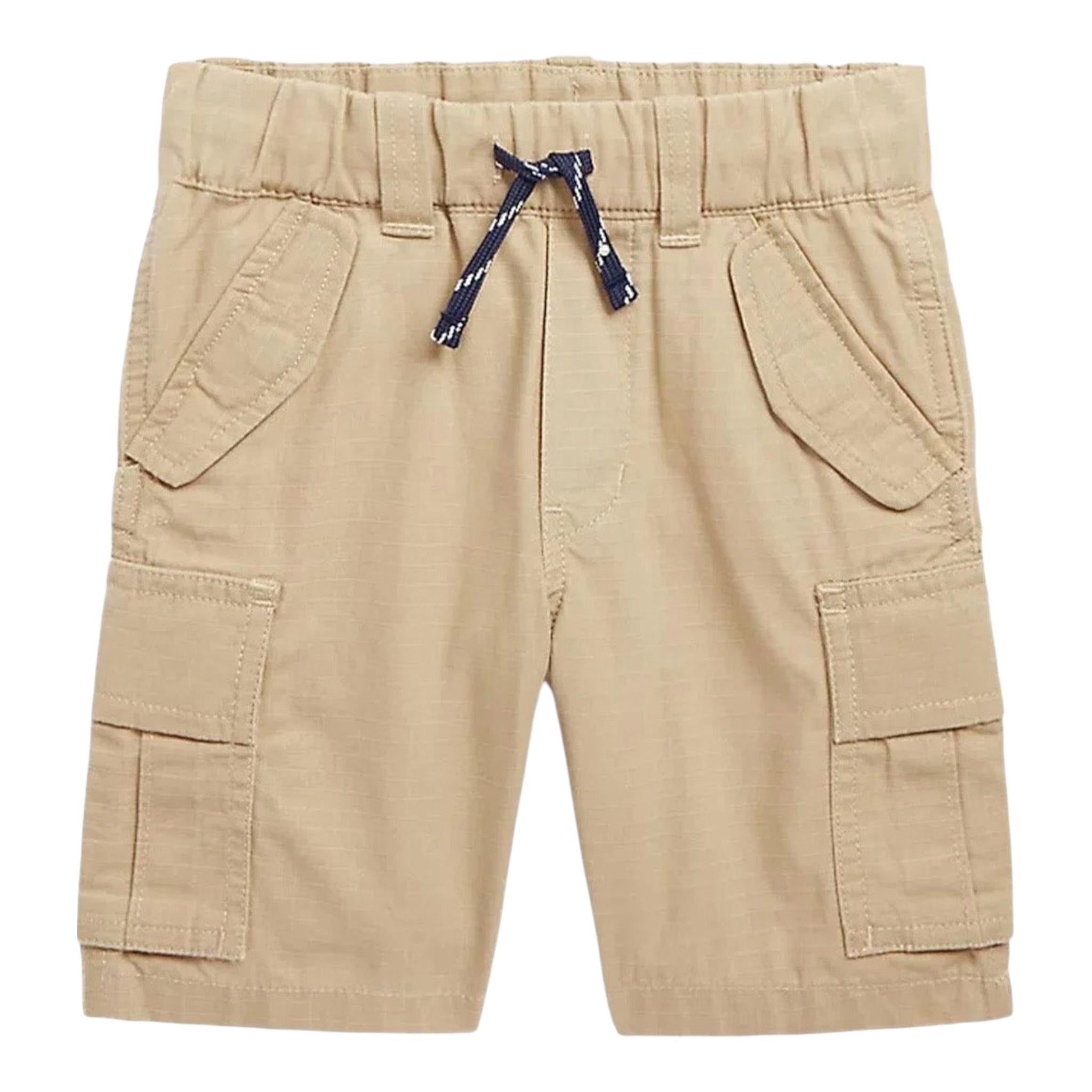 Ralph Lauren Bermuda Tinta Unita con Elastico In Vita per Neonato 23290155001N SABBIA RALPH LAUREN 