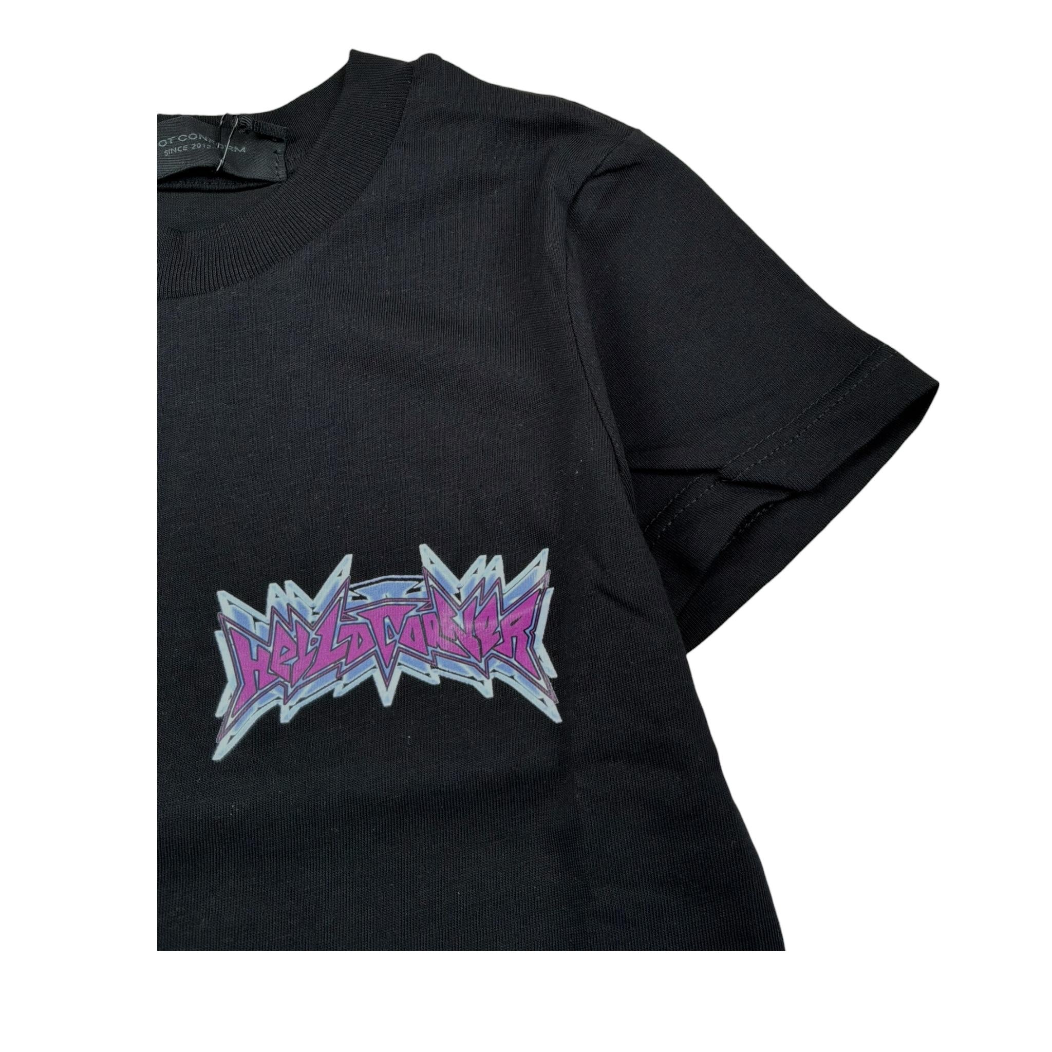 Do Not Conform T-Shirt Girocollo Tinta Unita con Stampa  per Neonato DTS002N NERO DO NOT CONFORM 
