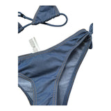 Saint Barth Costume 2 Pezzi Triangolo-Slip In Denim per Bambina 00665L BLU SAINT BARTH 