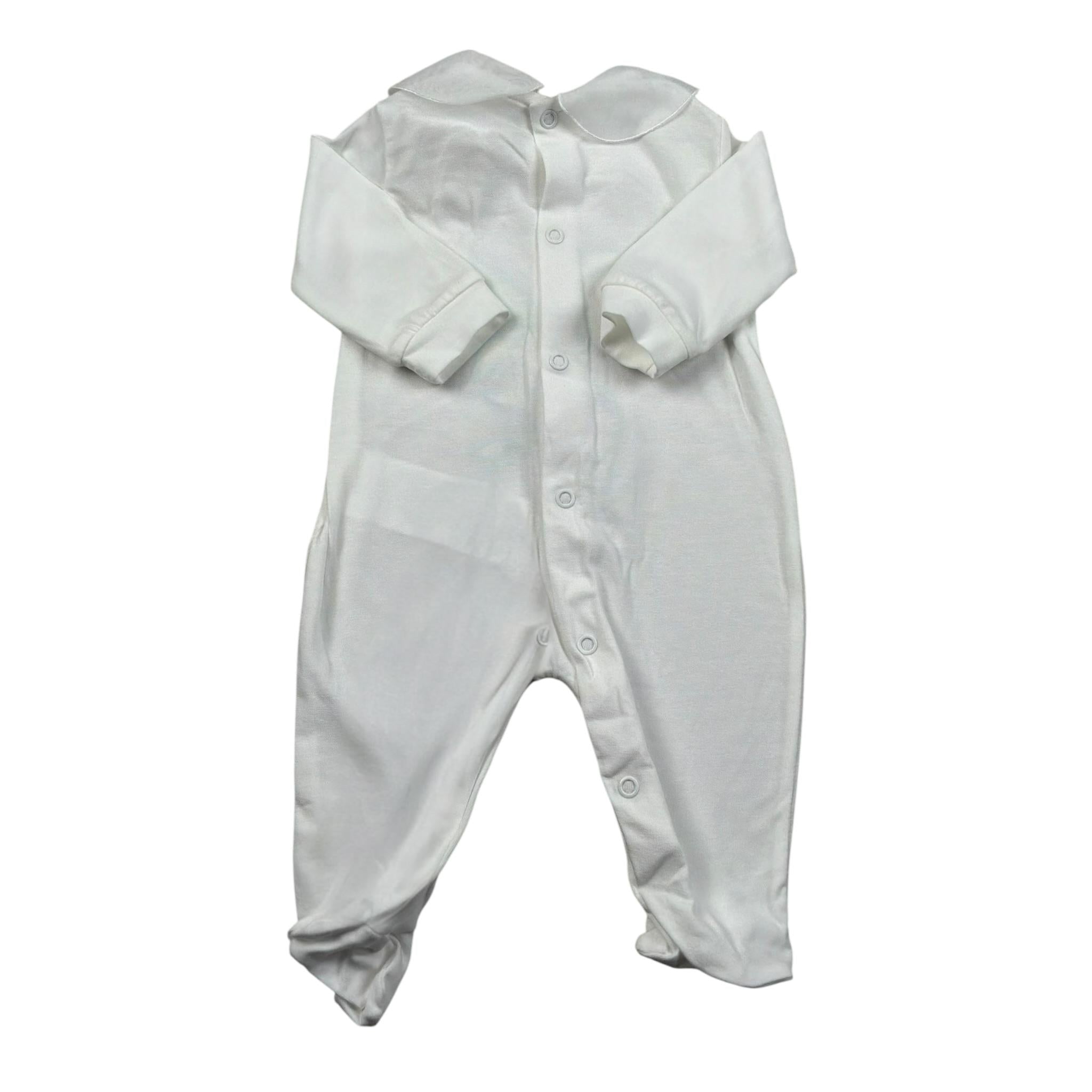 Le Bebe Tutina Manica Lunga Tinta Unita per Neonata LBG5617 BIANCO LE BEBE 