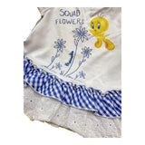 Monnalisa T-Shirt Girocollo Tinta Unita con Stampa per Neonata 399610 BIANCO MONNALISA 