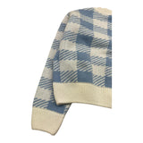 M+E' cardigan bicolore fantasia quadri Azzurro per Bambina UE0544 AZZURRO M+E' 