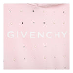 Givenchy Felpa Tinta Unita con Cappuccio per Bambina H15351 ROSA GIVENCHY 