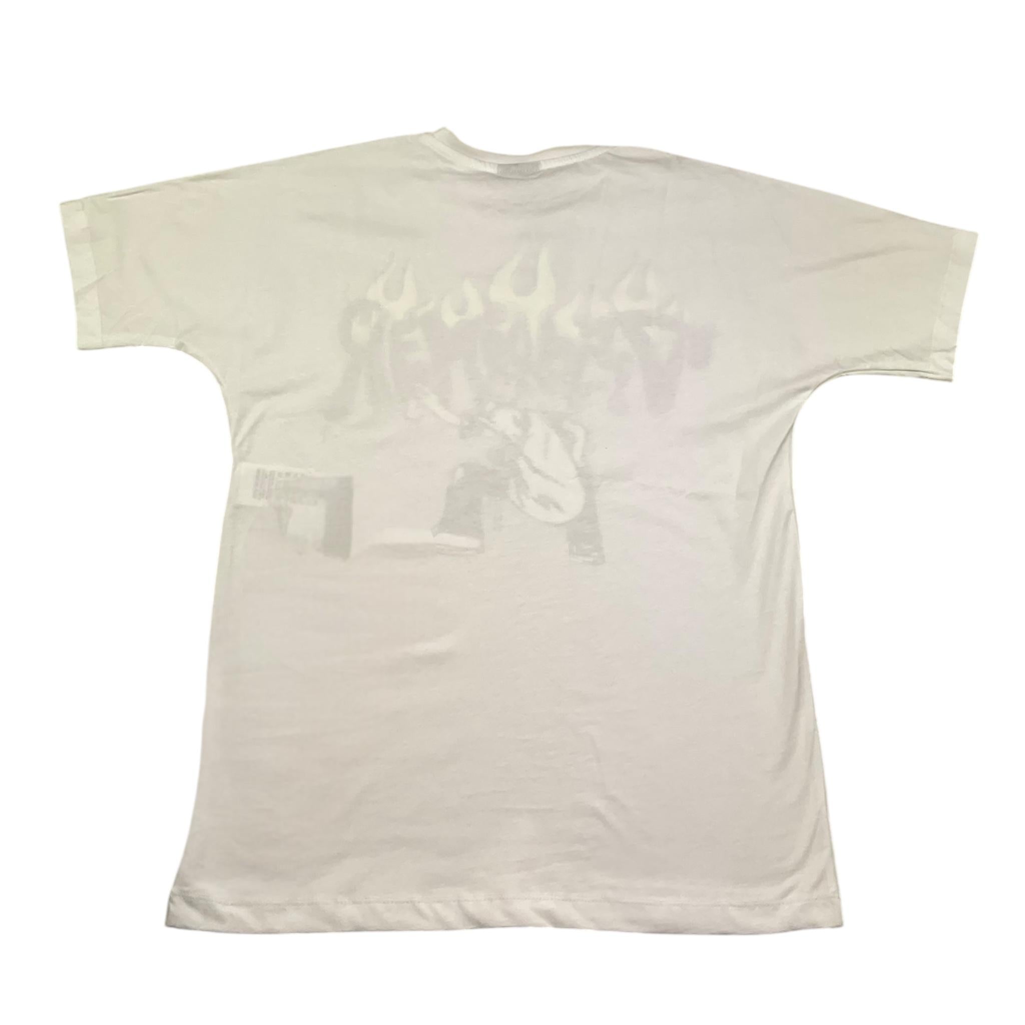 Disclaimer T-Shirt Girocollo Tinta Unita con Stampe per Bambino 25EDK58419 BIANCO DISCLAIMER 