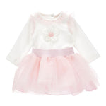 MONNALISA completo 2pz body-gonna bicolore Bianco/rosa per Neonata 35D504X BIANCO/ROSA MONNALISA 