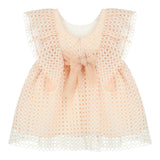 Abel & Lula Abito Tinta Unita Traforato per Neonata 5009 PESCA ABEL & LULA 