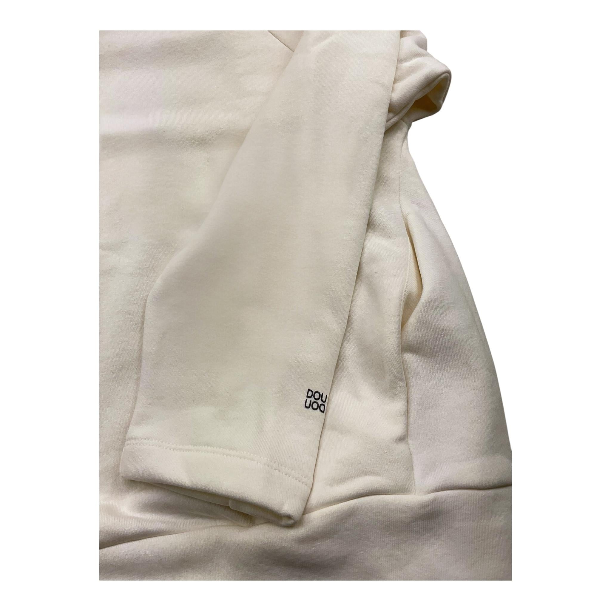 DOU DOU felpa chiusa con cappuccio tinta unita Panna per Bambino DV4P90XX PANNA DOU DOU 