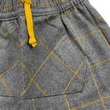 Y-CLU pantalone tinta unita con fantasia a quadri Grigio per Neonato BYN10773 GRIGIO Y-CLU 