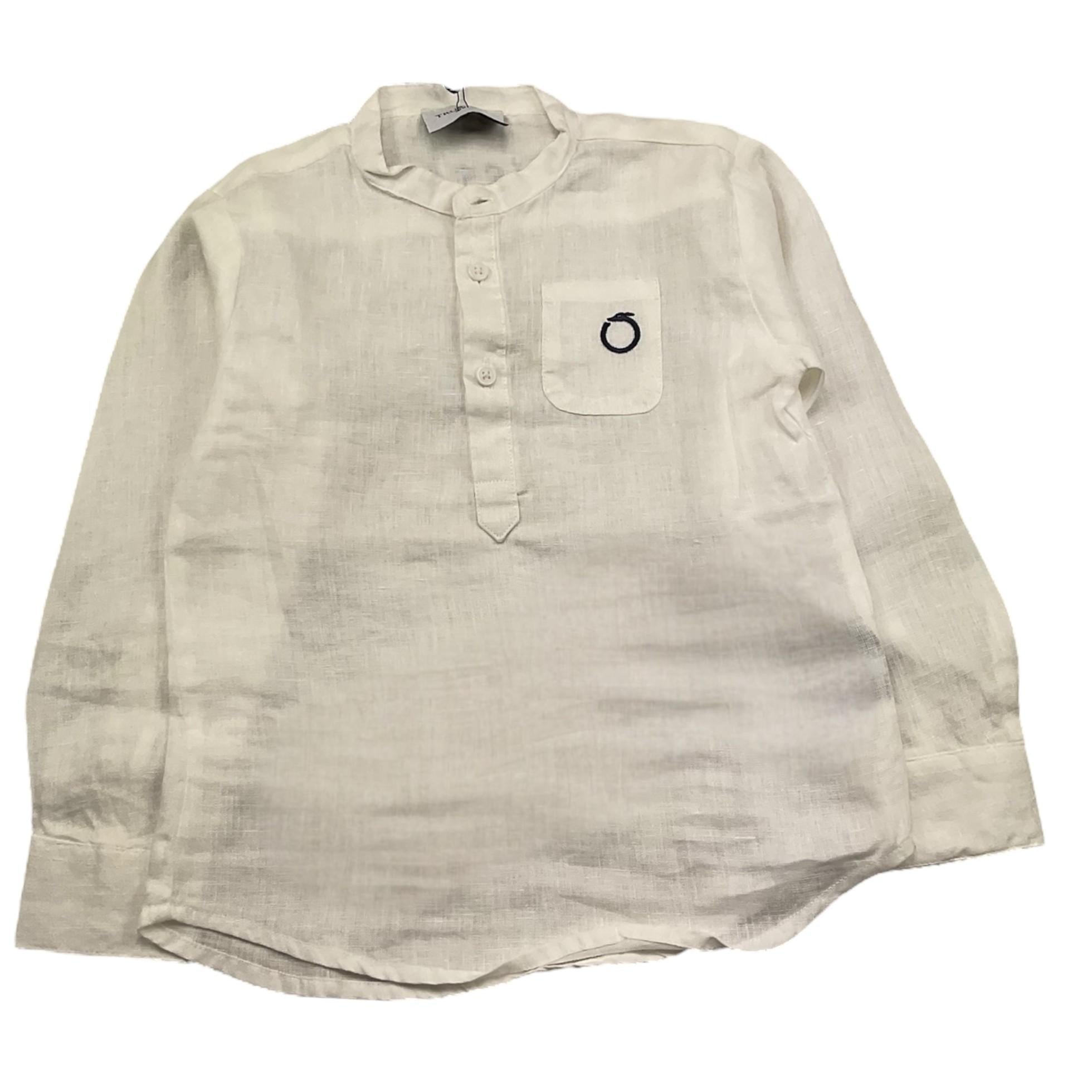 Trussardi Camicia Manica Lunga Tinta Unita per Bambino TIP24030CA BIANCO TRUSSARDI 