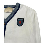 Trussardi Cardigan Tinta Unita con Bottoni E Stampa per Bambino TBP26148CD PANNA TRUSSARDI 