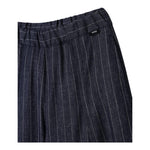 Aspesi Pantalone Modello A Palazzo con Fantasia A Righe per Bambina S25075PLN1007 BLU ASPESI 