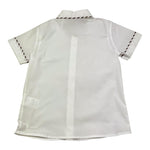 Little Bear Camicia Tinta Unita con Profili In Contrasto per Bambino 8211 BIANCO/BEIGE LITTLE BEAR 