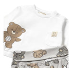 Mayoral Completo 2 Pezzi Shirt-Ghettina per Neonato 1559 BIANCO/BEIGE MAYORAL 