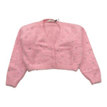 PHILOSOPHY cardigan tinta unita con brillantini Rosa per Bambina PFMA008 ROSA PHILOSOPHY 