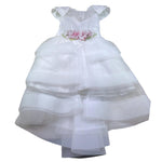 Modi Collezione Abito Cerimonia Tinta Unita per Bambina J4013P BIANCO MODI COLLEZIONE 