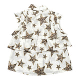 Relish Camicia Tinta Unita con Fantasia Stelle per Bambina 18656 PANNA RELISH 