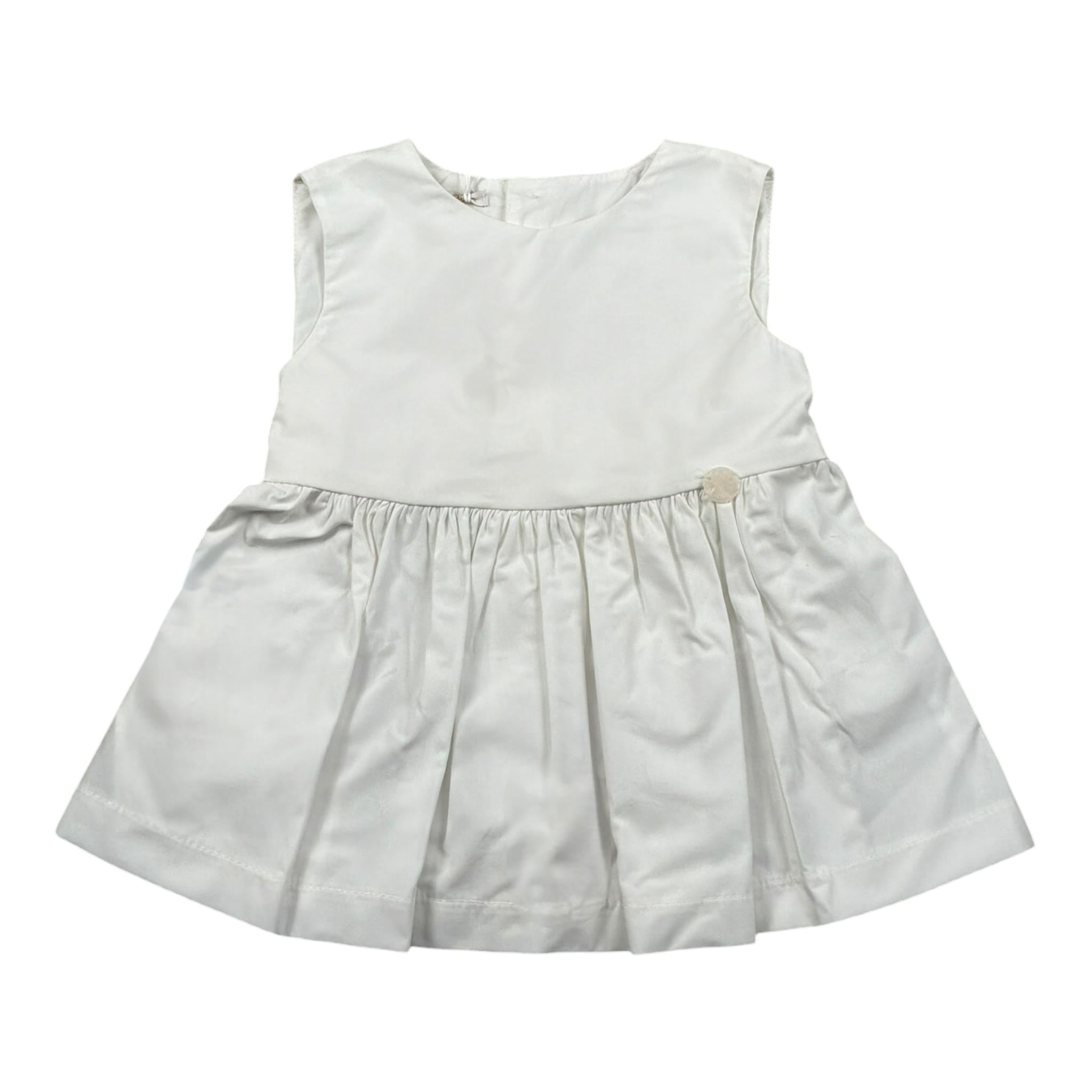 Le Bebe Camicia Giromanica Tinta Unita per Bambina LBG5822J BIANCO LE BEBE 