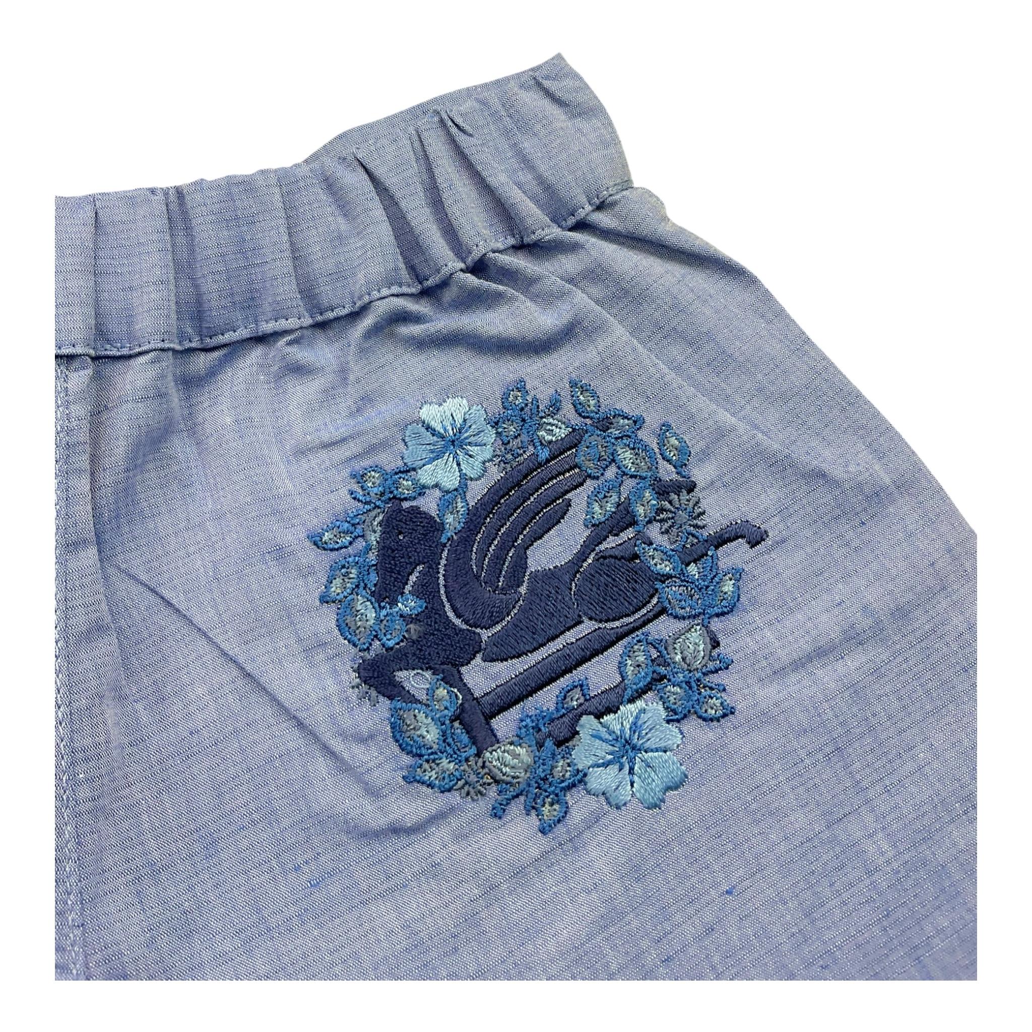 Etro Short Tinta Unita con Elastico In Vita per Bambina GU6029N AZZURRO ETRO 