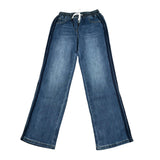 Refrigiwear Jeans Tinta Unita con Elastic In Vita per Bambina RWG606 BLU REFRIGIWEAR 