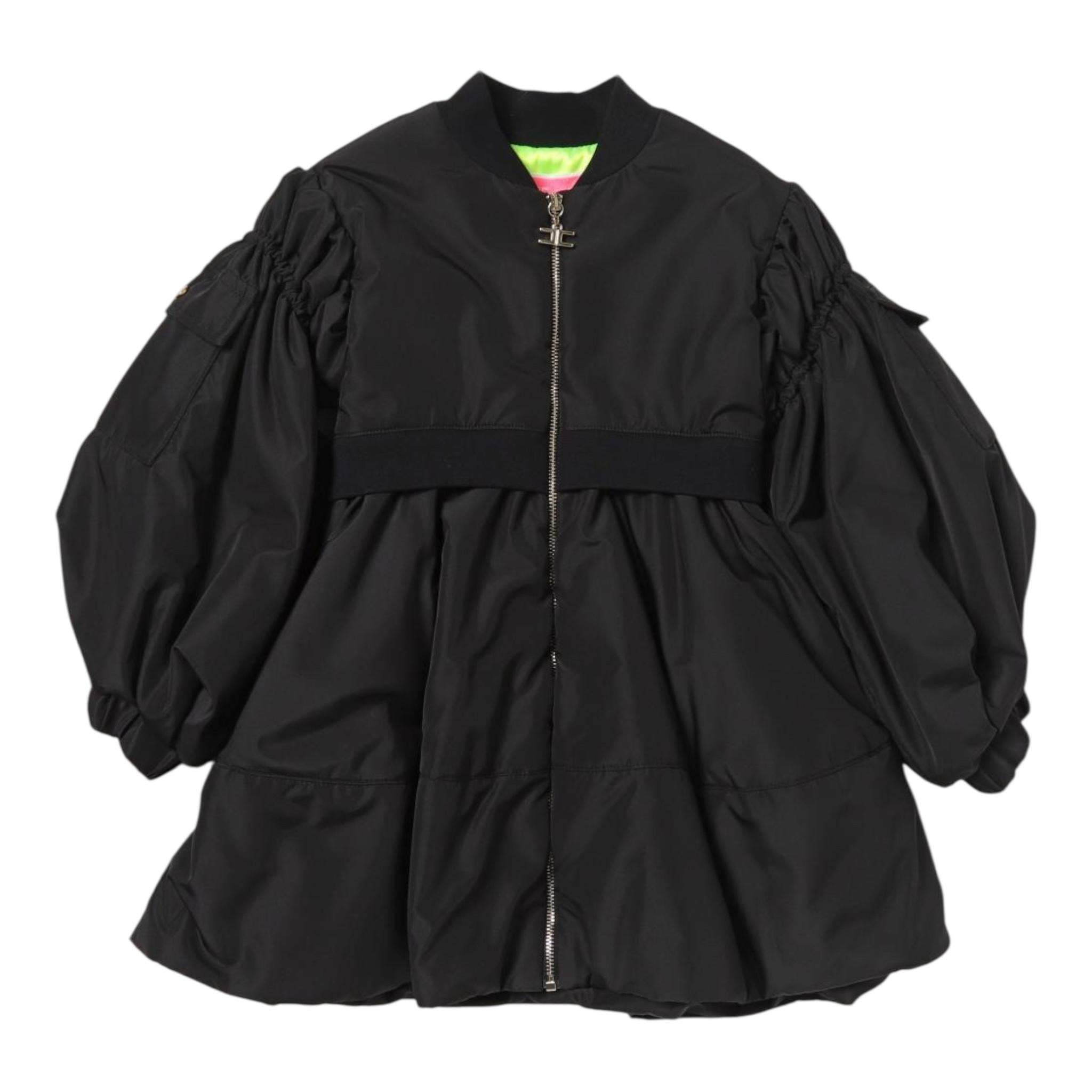 ELISABETTA FRANCHI giubbino tinta unita modello largo Nero per Bambina EFGB100 NERO ELISABETTA FRANCHI 