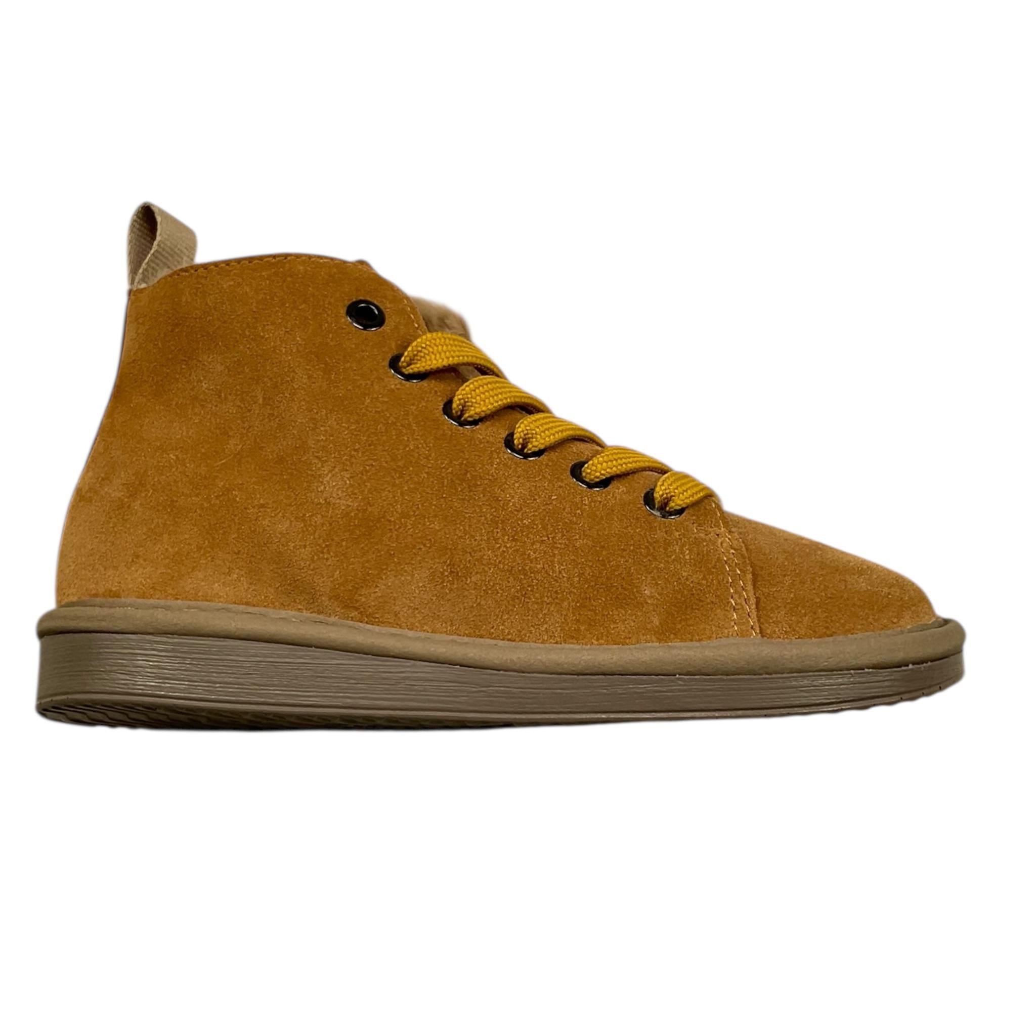 PANCHIC polacchine tinta unita con lacci in contrasto Cammello per Bambino P01K007 CAMMELLO PANCHIC 