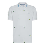 Sun68 Polo Mezza Manica Tinta Unita con Stampa per Neonato A35328XN BIANCO SUN68 