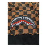 Sprayground Felpa con Cappuccio Fantasia Quadri per Bambino SPY1151BRW MARRONE SPRAYGROUND 