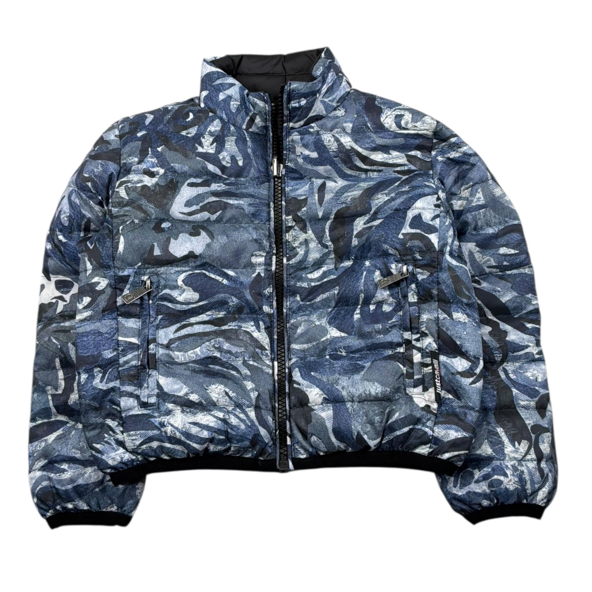 Just Cavalli Giubbino Reversibile Bicolore per Neonato JIP26089PI NERO/BLU JUST CAVALLI 