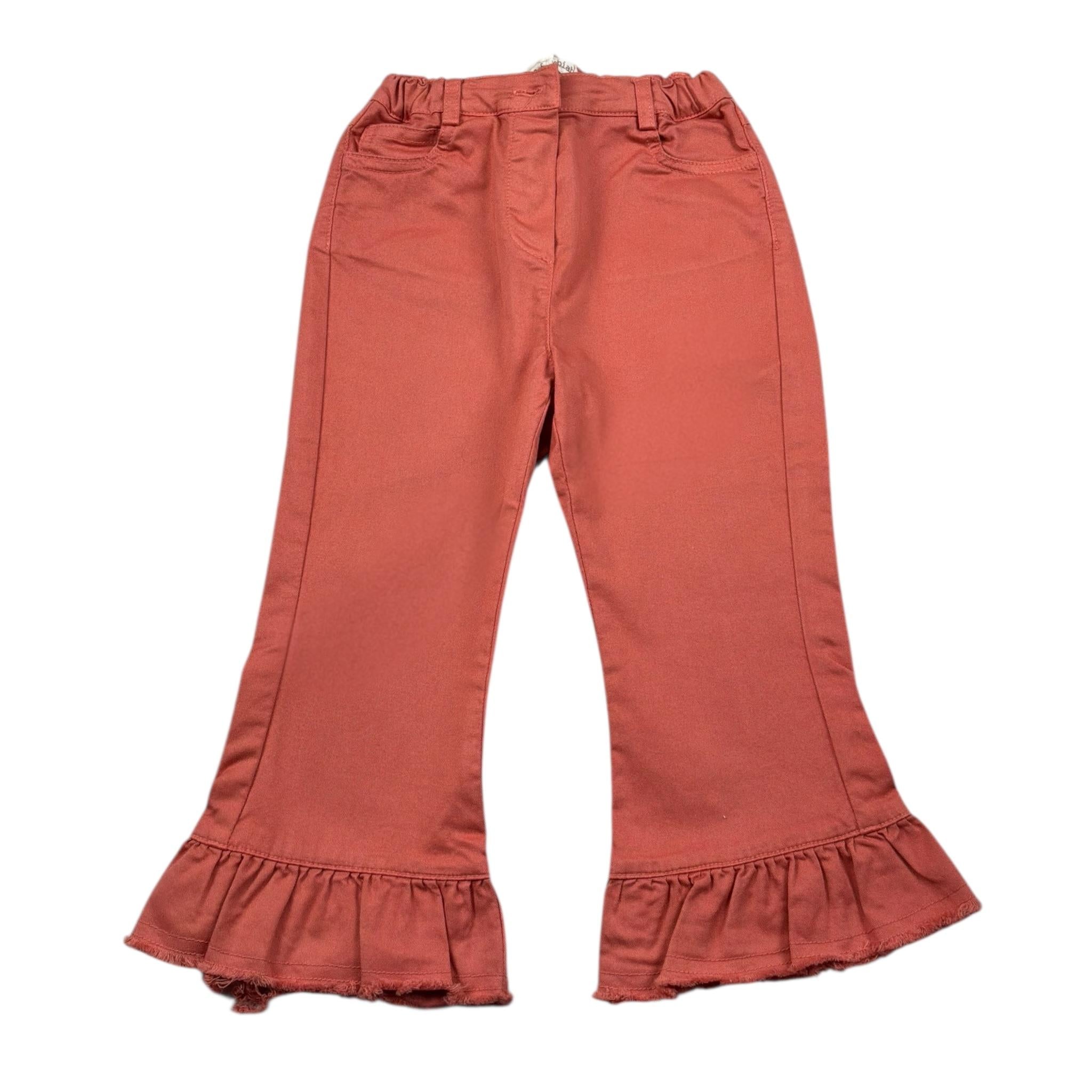 Zhoe & Tobiah Pantalone Tinta Unita Modello Zampa per Neonata J&P6FN COCCIO ZHOE & TOBIAH 