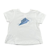 Malvi & Co T-Shirt Girocollo Tinta Unita con Stampa per Neonato S25N139CAJJ BIANCO MALVI & CO 