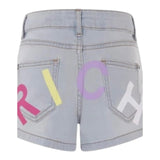 John Richmond Short In Denim con Girovita Regolabile per Bambina RGP25014SH AZZURRO JOHN RICHMOND 