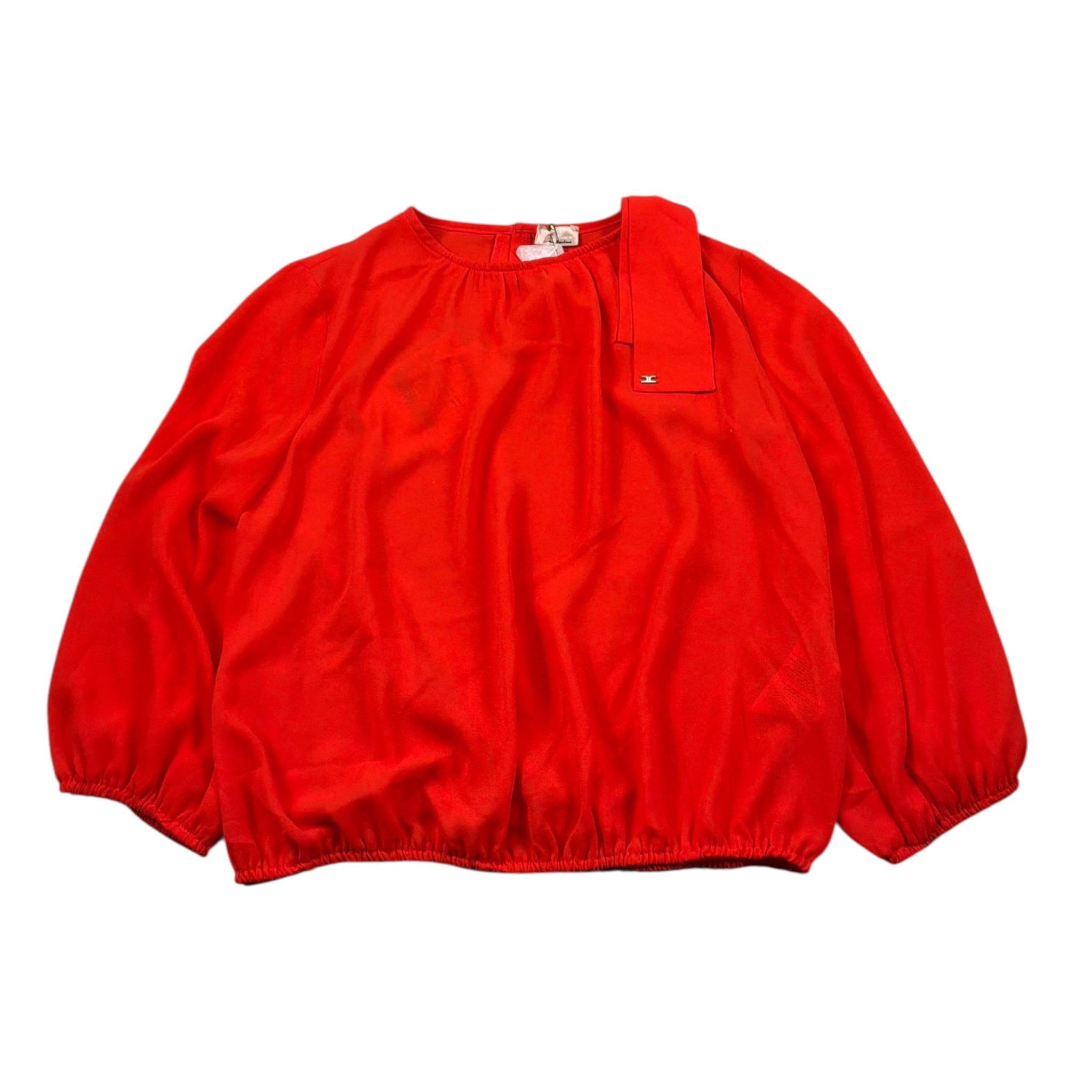 Elisabetta Franchi Camicia Manica Lunga tinta unita Rosso per Bambina EFCA96 ROSSO ELISABETTA FRANCHI 