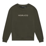 ANTONY MORATO felpa tinta unita girocollo con logo Verde per Bambino MKFL00491 VERDE ANTONY MORATO 