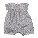 Lalalu' Pagliaccetto Tinta Unita con Stampa Fiori per Neonata PAL0010P ROSA LALALU' 