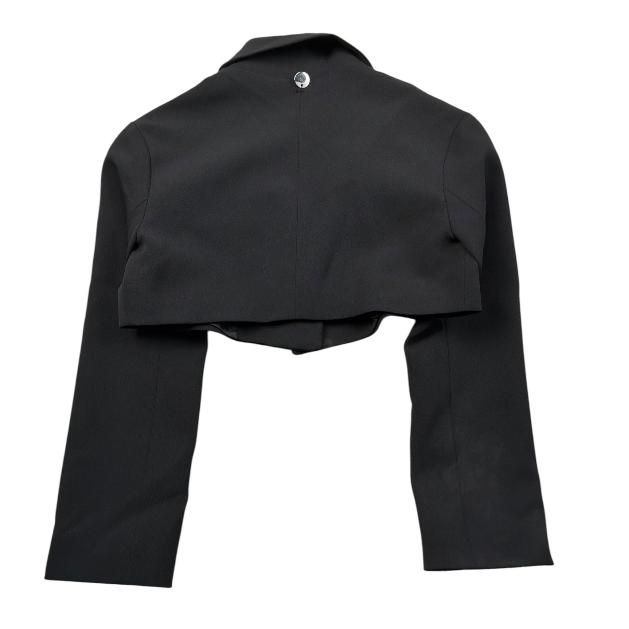 Imperial Giacca Tinta Unita Modello Crop per Bambina JB19132G75 NERO IMPERIAL 