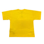 Moschino T-Shirt Girocollo Tinta Unita con Stampa per Bambino HUM05A GIALLO MOSCHINO 
