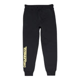 Dsquared2 Pantalone Tuta tinta unita con Logo Nero per Bambino DQ1810 NERO DSQUARED2 