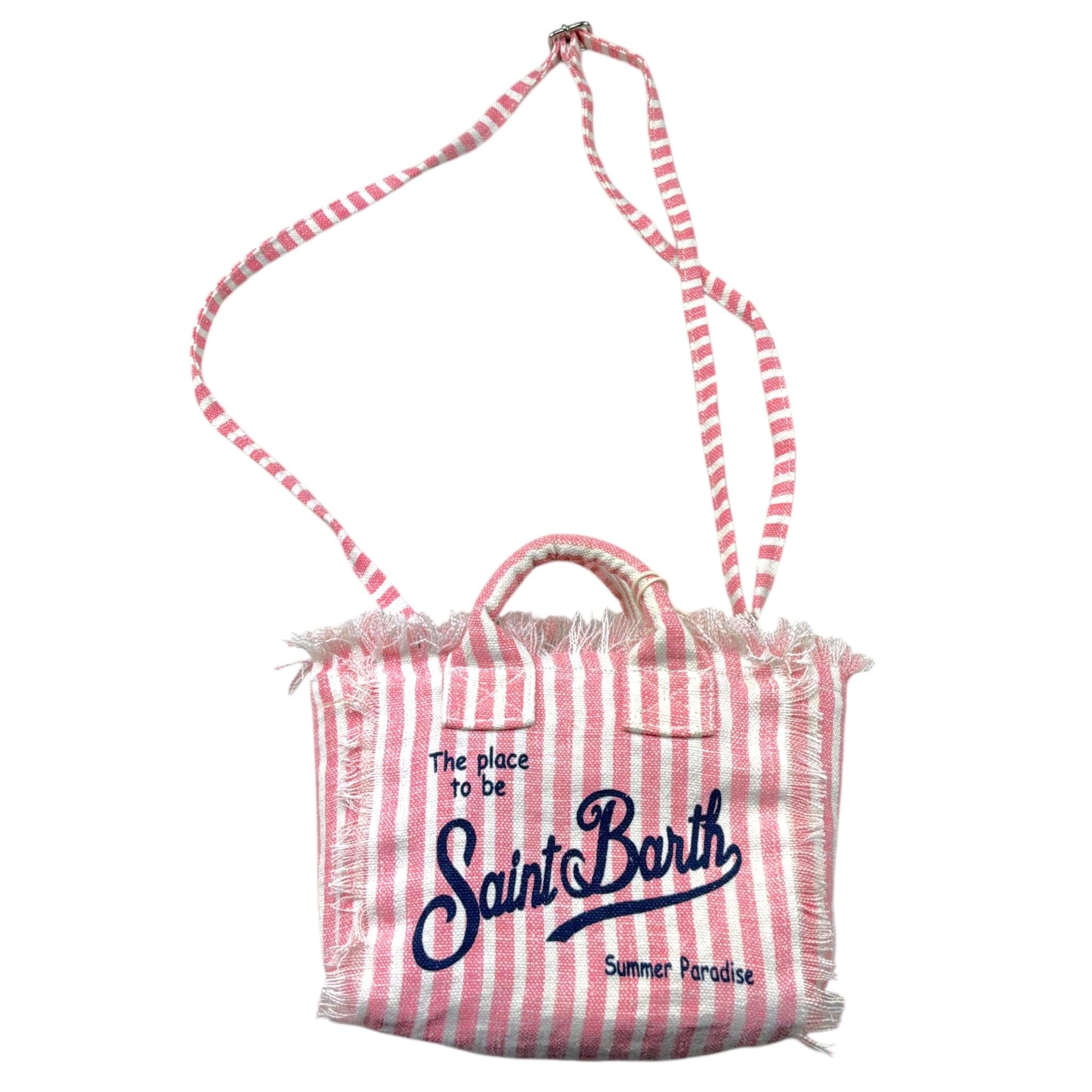 Saint Barth Borsa Tinta Unita con Stampa per Bambina VANITYMINI ROSA SAINT BARTH 