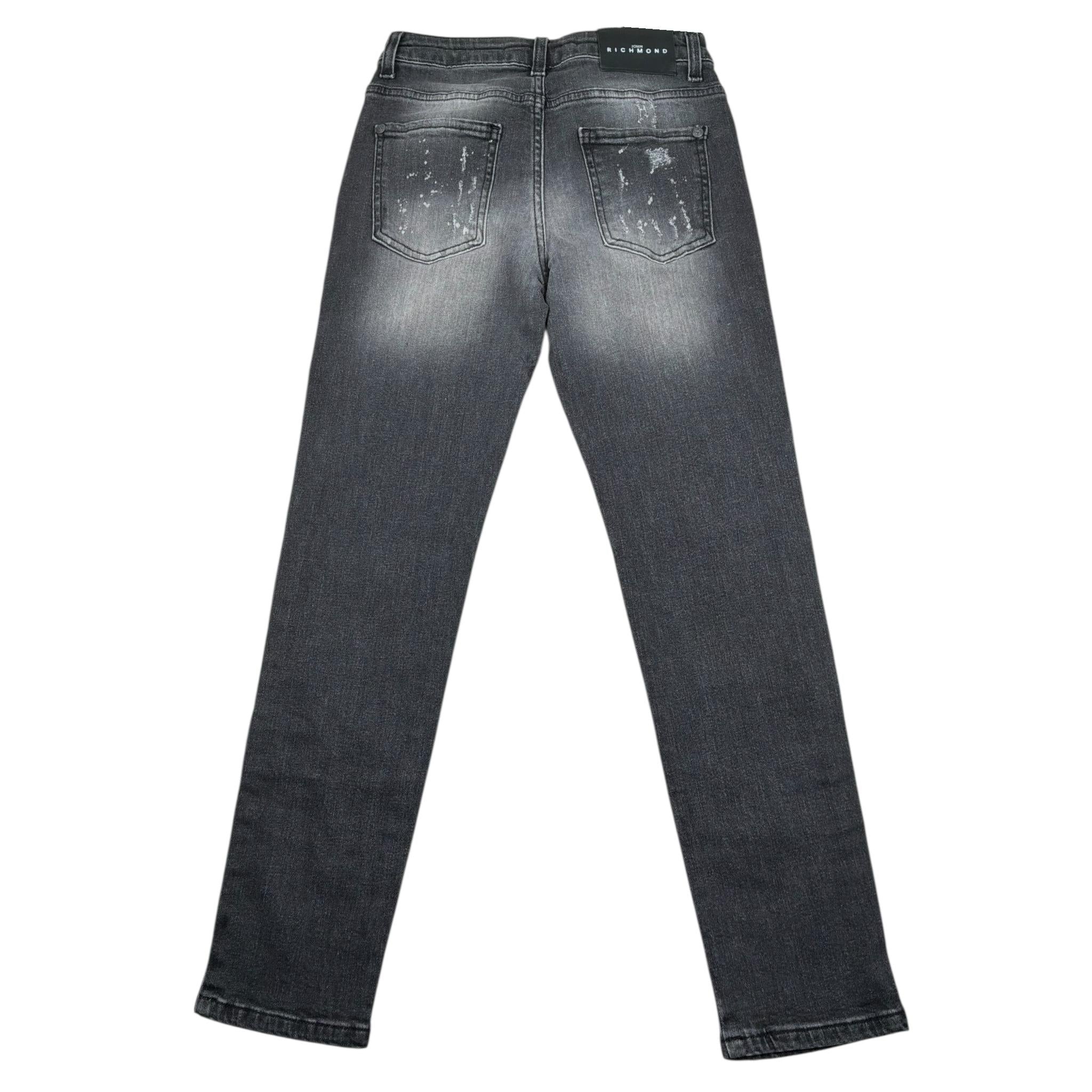 Patriot Jeans Tinta Unita con Strappi per Bambino PB1572 NERO PATRIOT 