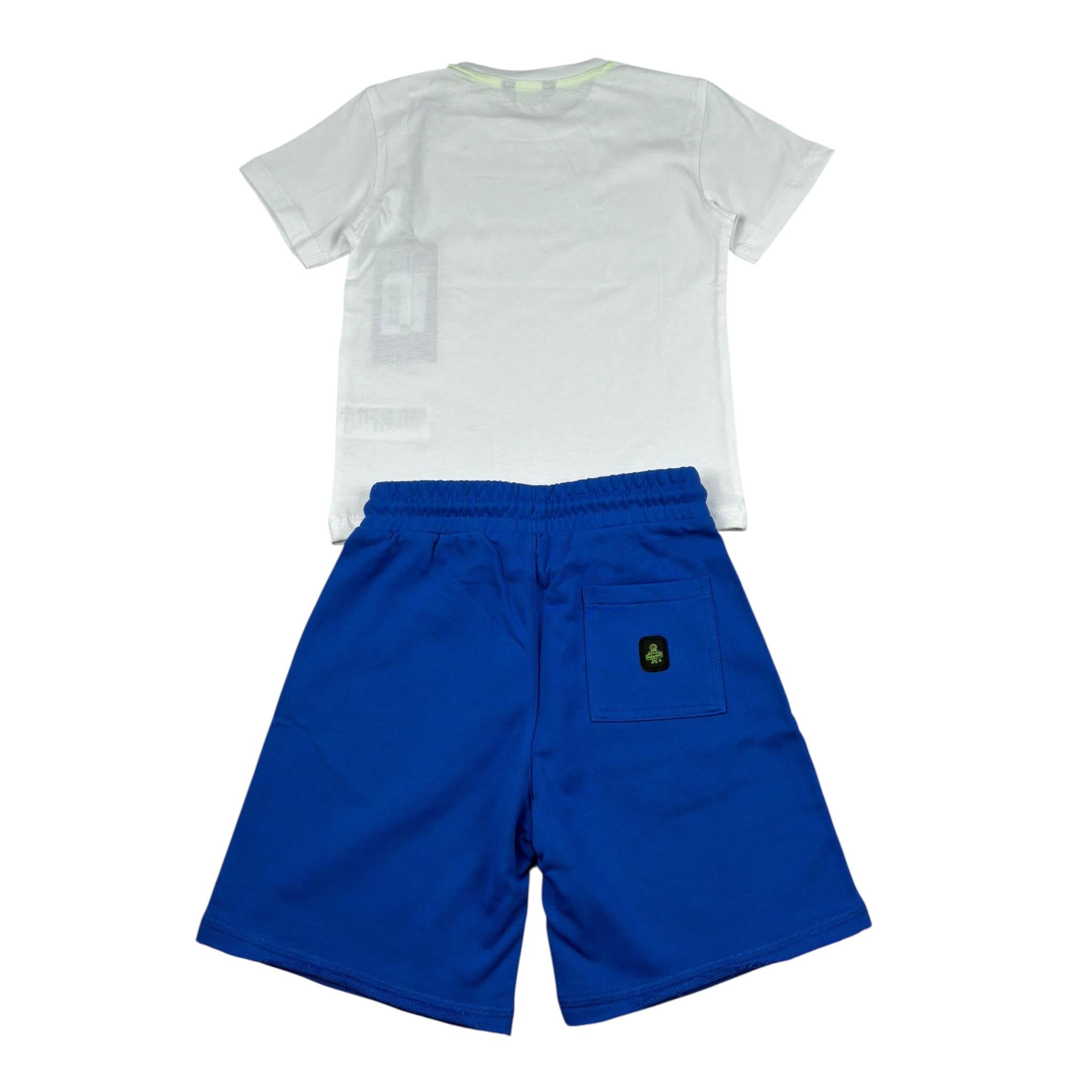 Refrigiwear Completo 2 Pezzi T-Shirt-Bermuda per Bambino 454DRMBS25 BIANCO/BLU REFRIGIWEAR 