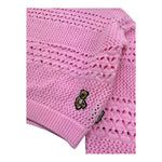 Moschino Maglia Tinta Unita Traforata per Bambina HDW02F ROSA MOSCHINO 