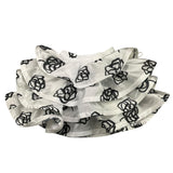 MISS GRANT gonna tinta unita cn balze e stampa fantasia Bianco per Neonata MG1132 BIANCO MISS GRANT 