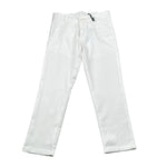 Manuel & Frank Pantalone Tinta Unita con Girovita Regolabile per Bambino MF1050B BIANCO MANUEL & FRANK 