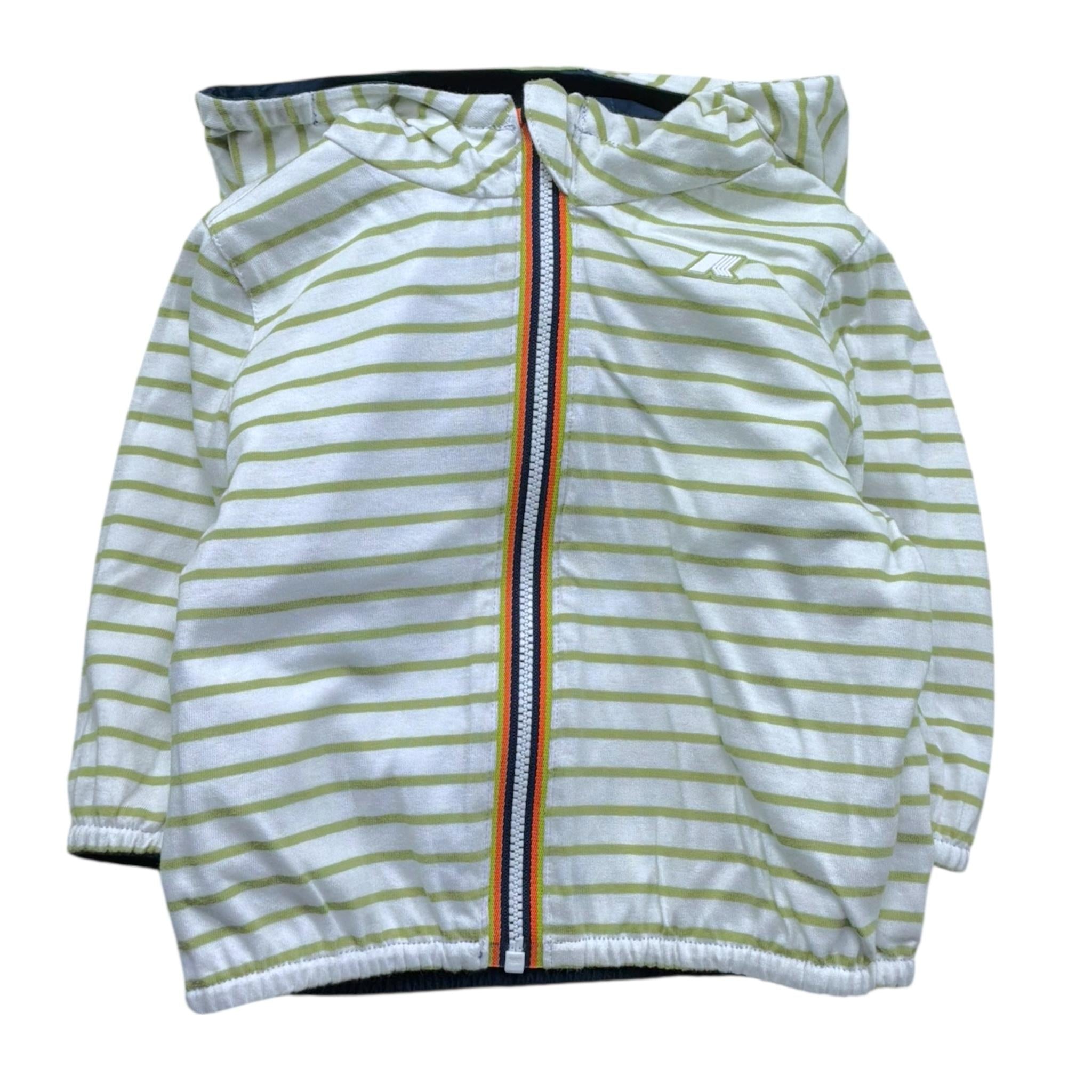 K-Way Giubbino Tinta Unita con Zip E Cappuccio per Neonato K2132MWM BIANCO K-WAY 