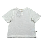Petit Indi T-Shirt Girocollo Tinta Unita per Bambino SS25BK7617J BIANCO PETIT INDI 