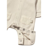 Mayoral Tutina Tinta Unita Girocollo A Costine per Neonato 1797 BEIGE MAYORAL 