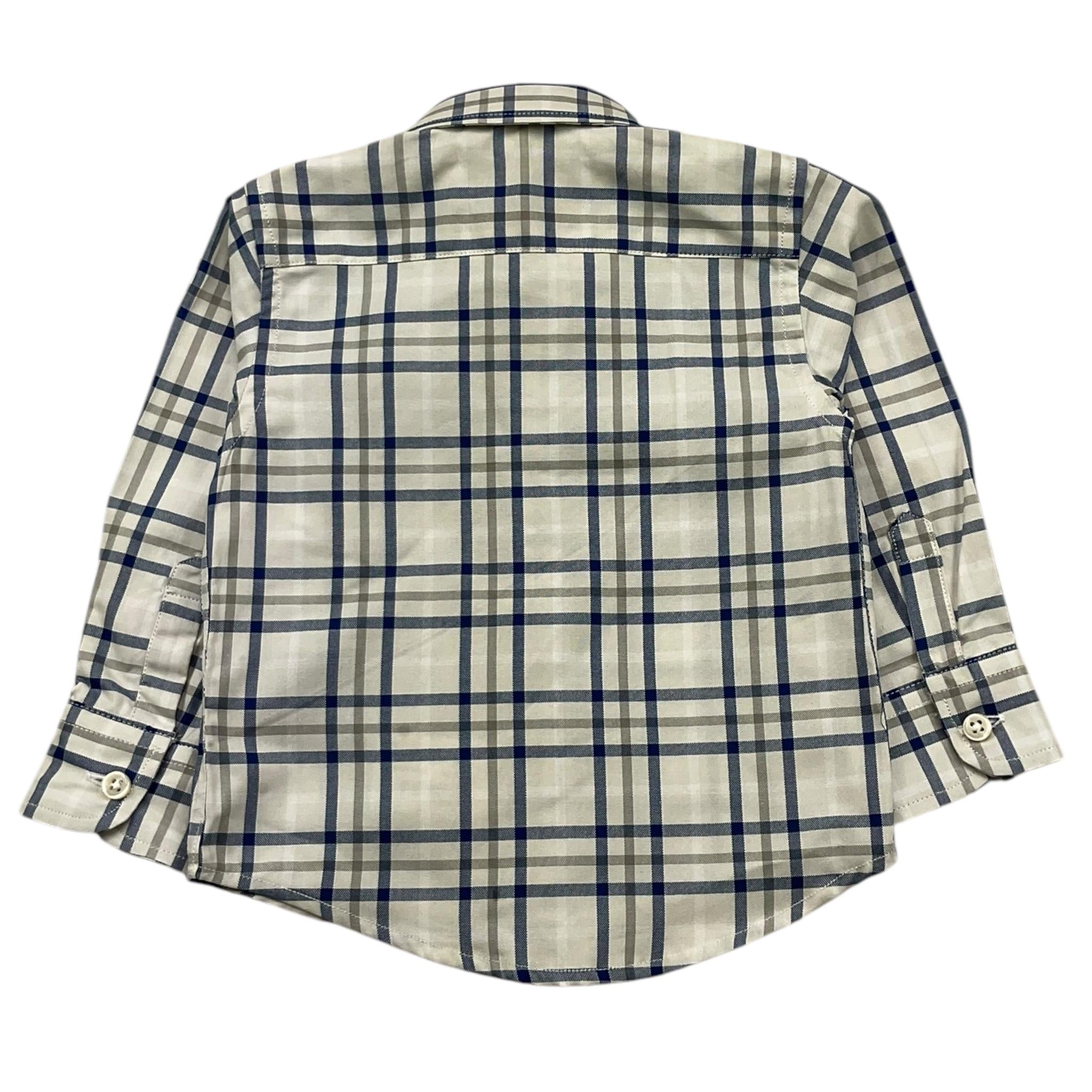 TRUSSARDI camicia manica lunga stampa fantasia Panna per Neonato TIA25105CA PANNA TRUSSARDI 