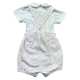 Le Bebe Completo 2 Pezzi Body-Salopette per Neonata LBG6288 BIANCO/ROSA LE BEBE 