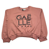 GAELLE felpa chiusa girocollo tinta unita cn stampa logo Rosa per Bambina 2741F00318 ROSA GAELLE 